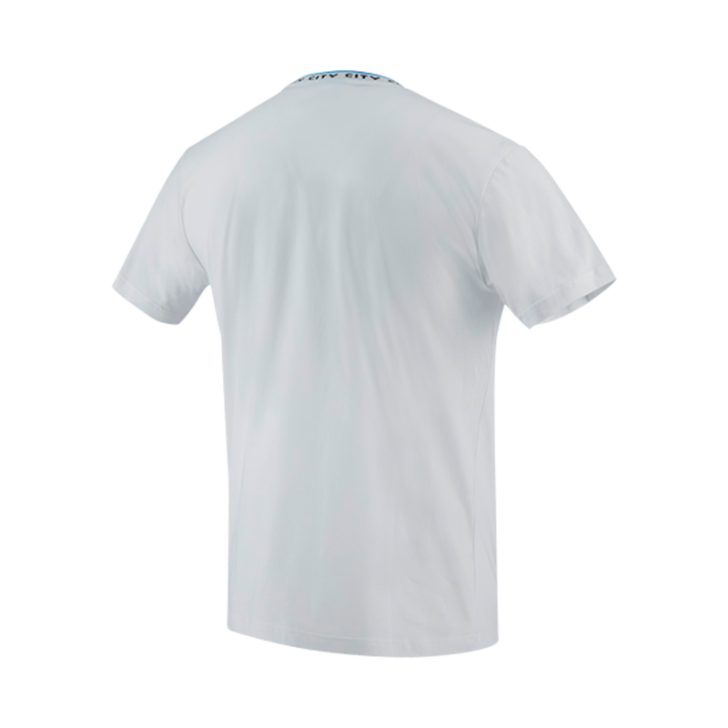 MCFC FW BRANDED NECK TEE - white