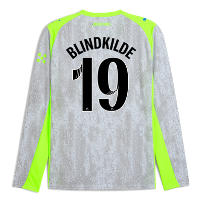 Manchester City Third Jersey 2025/26 Long Sleeve With BLINDKILDE 19 Printing