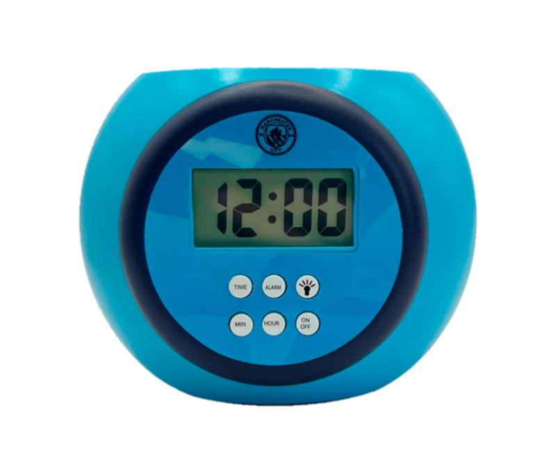 MCFC PROJECTION ALARM CLOCK - blue