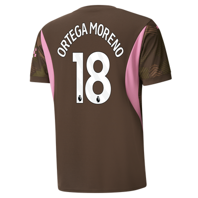 Manchester City Goalkeeper Jersey 2024/25 With ORTEGA MORENO 18 Printing