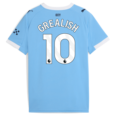 Maglia Home Manchester City 2025/26 per bambini con stampa GREALISH 10