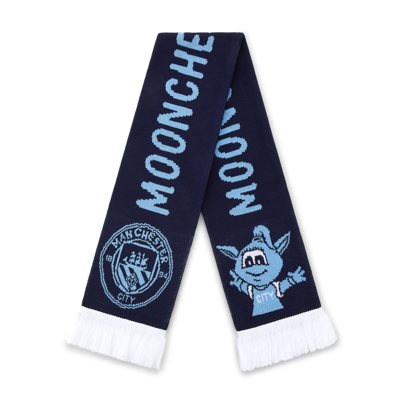 Kids' Man City Mascot Scarf navy - Check out all Manchester City scarfs online - Official Manchester City FC store