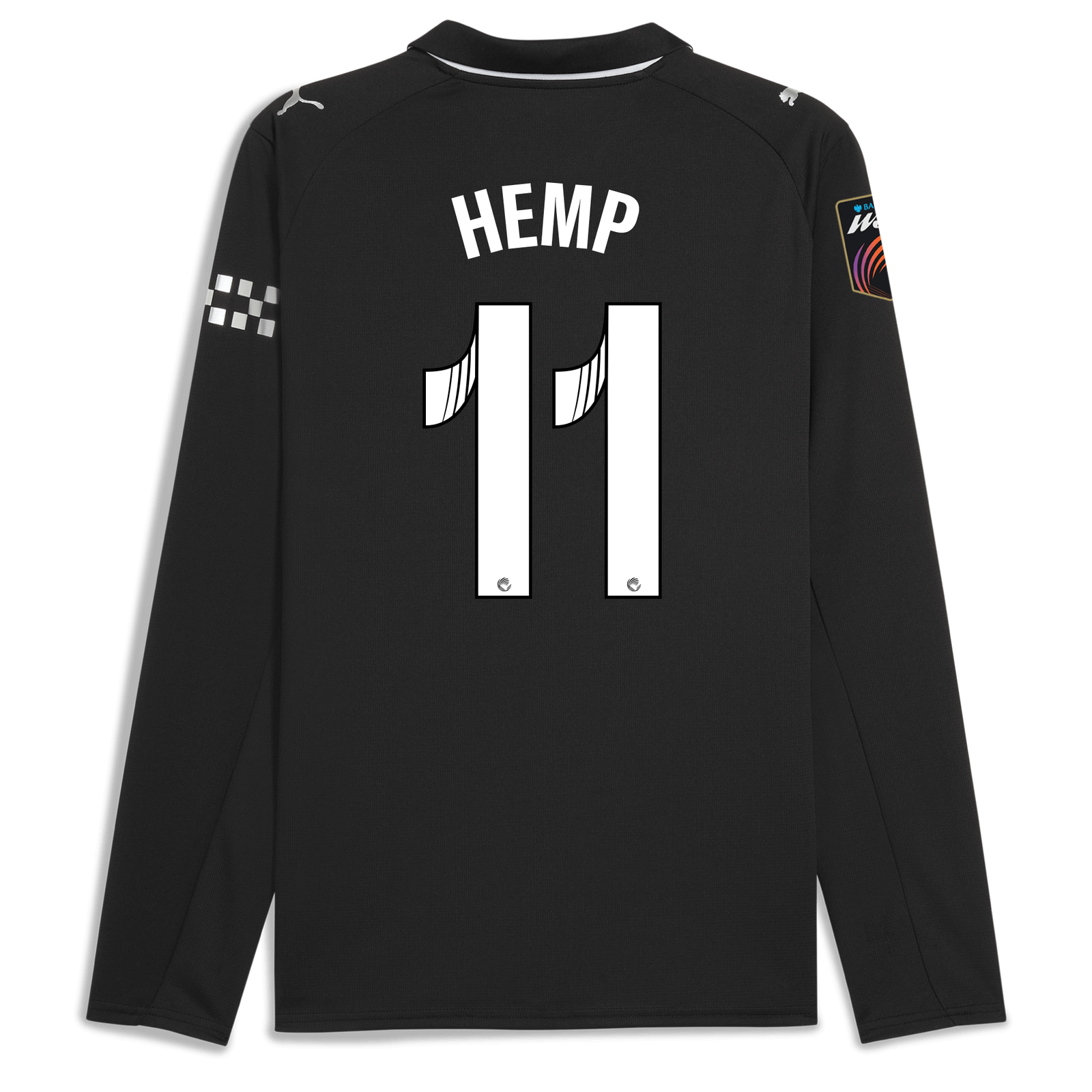 Manchester City Away Jersey 2025/26 Long Sleeve With HEMP 11 Printing ...