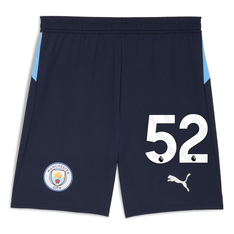 Man City Football Shorts 2025/26 with #52 navy - Size XXL from polyester for males  - Official Manchester City FC store