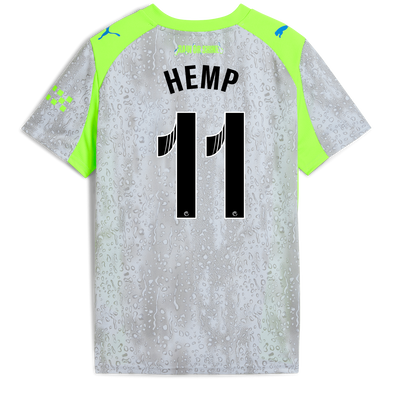 Kids' Manchester City Third Jersey 2025/26 With HEMP 11 Printing