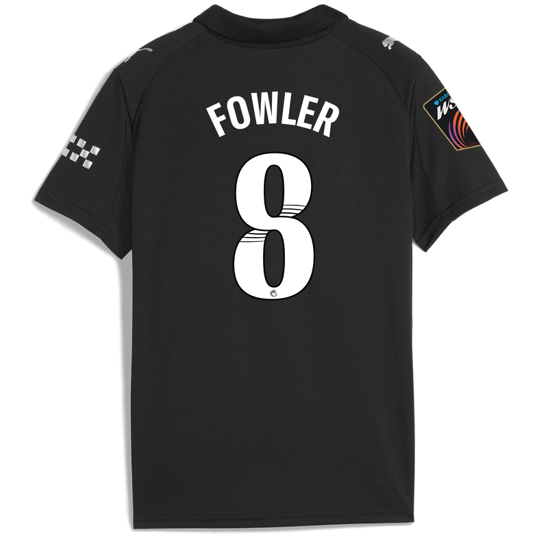 Kids' Man City Away Jersey 2025/26 With FOWLER 8 Printing black - Check out all Manchester City t-shirts online - Official Manchester City FC store