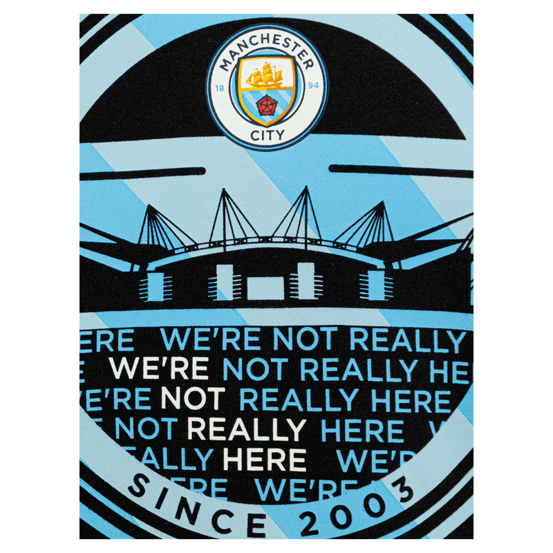 MCFC FW MENS ETIHAD SLOGAN HOODIE - black
