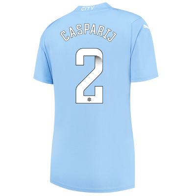 Women's Manchester City Home Jersey 2023/24 with CASPARIJ 2 printing