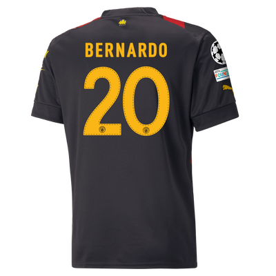 Manchester City Auswärtstrikot 2022/23 mit BERNARDO 20 aufdruck