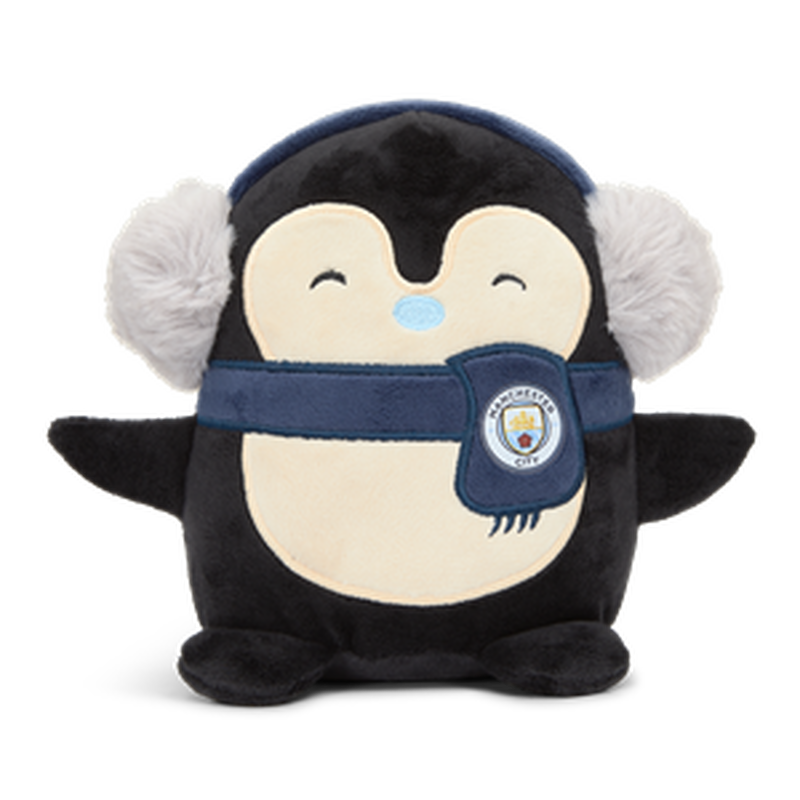 Man City Penny the Penguin Plush black - Check out all Manchester City toys online - Official Manchester City FC store
