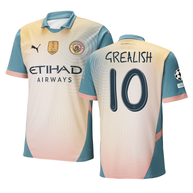 Manchester City Definitely City Jersey 2024 25 With GREALISH 10 printing Official Man City Store