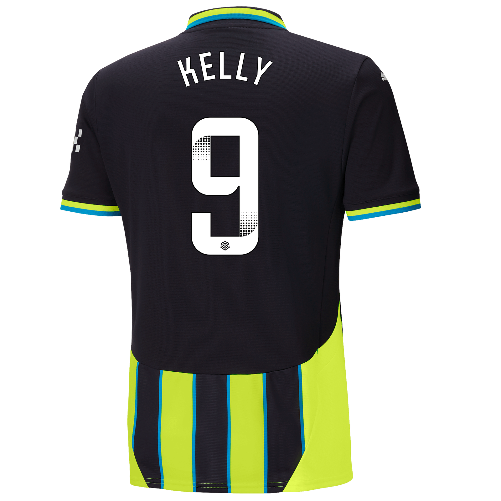 Manchester City Away Jersey 2024 25 With KELLY 9 Printing Official Man City Store