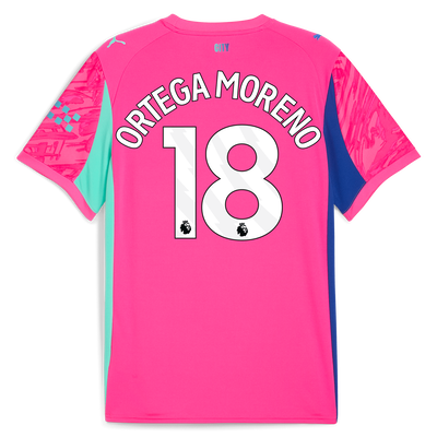 Manchester City Goalkeeper Jersey 2025/26 With ORTEGA MORENO 18 Printing