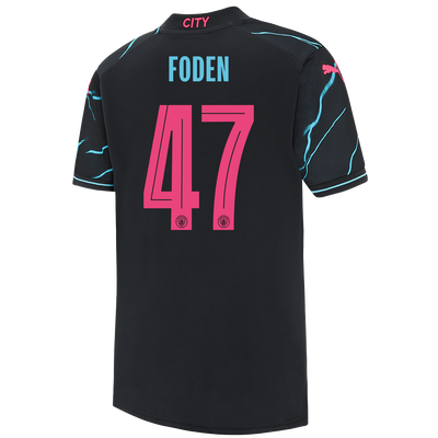 Camiseta Niño 3ª Equipación Manchester City 2023/24 con estampado de FODEN 47