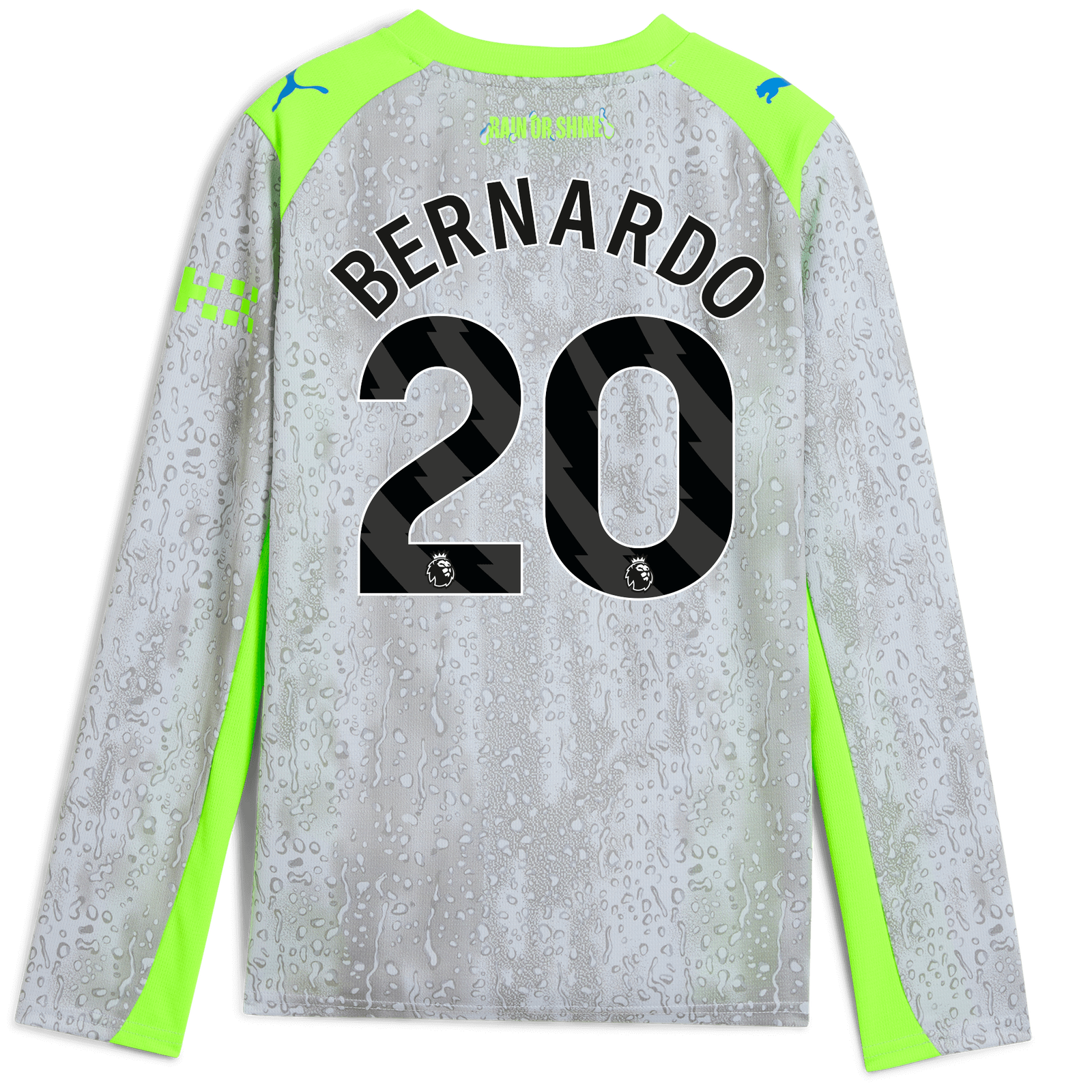 Kids' Manchester City Third Jersey 2025/26 Long Sleeve With