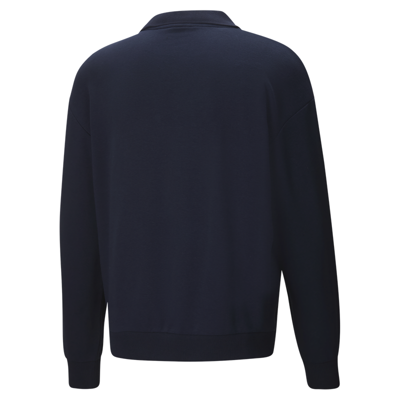 MCFC LW MENS FTBLCULTURE+ DRILL TOP - navy