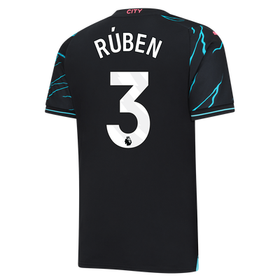 Manchester City Derde Shirt 2023/24 met RÚBEN 3 bedrukking