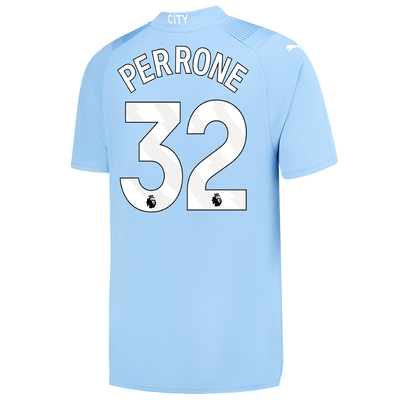 Camiseta 1ª Equipación Manchester City 2023/24 con estampado de PERRONE 32
