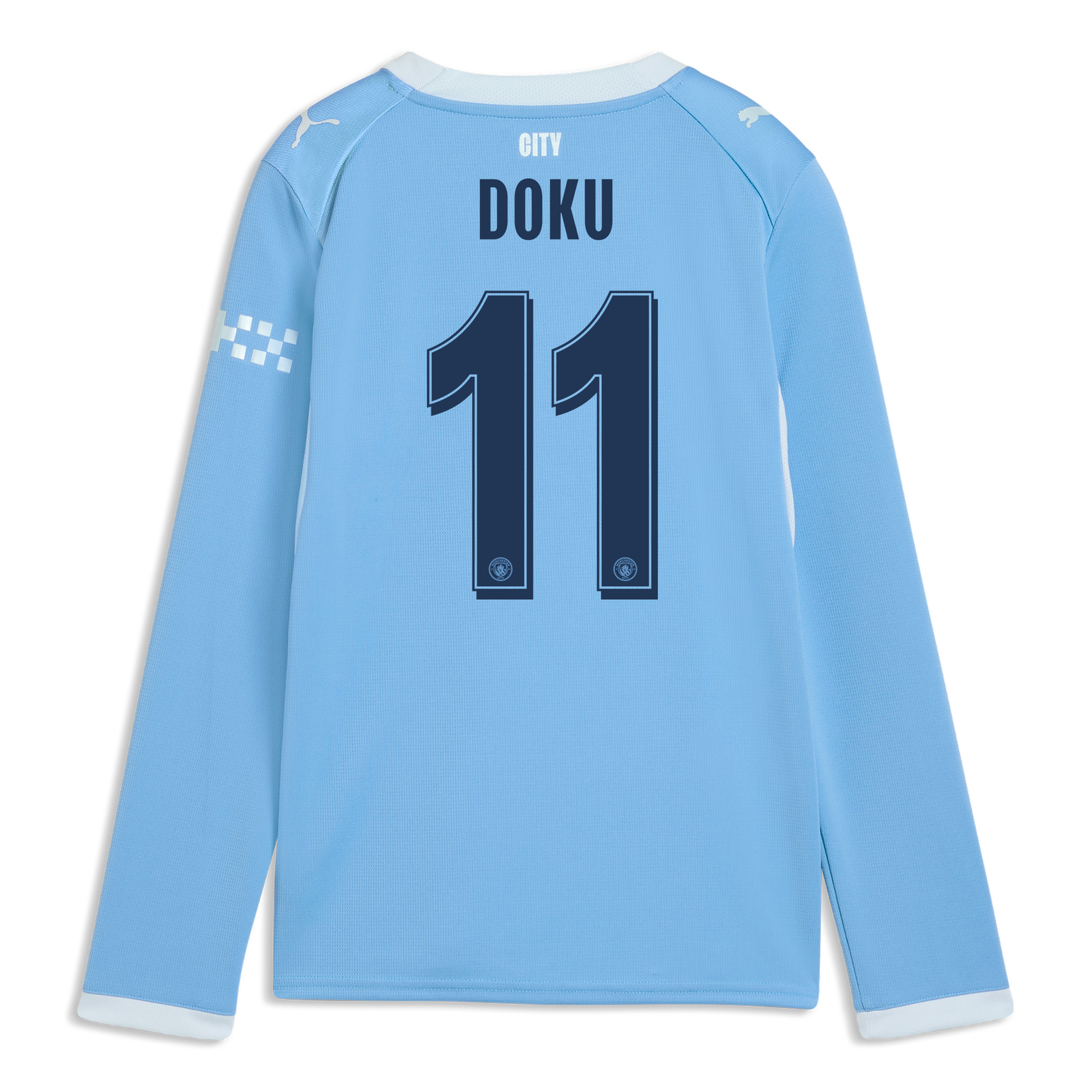 キッズ マンチェスター・シティ ホームユニフォーム 2026/27 長袖 DOKU