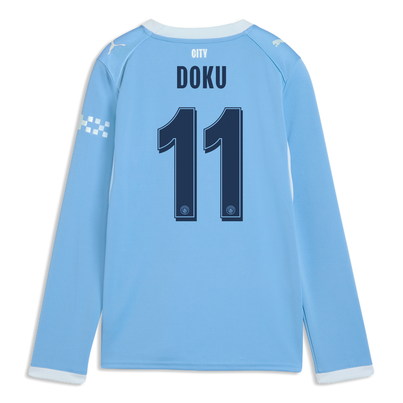 キッズ マンチェスター・シティ ホームユニフォーム 2026/27 長袖 DOKU