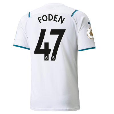 Manchester City Away Shirt 21/22 with Phil Foden printing