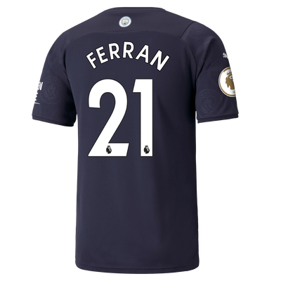 Manchester City 3rd Shirt 21/22 with Ferran Torres printing
