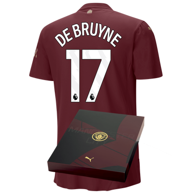 Manchester City Authentic Third Jersey 2024/25 with DE BRUYNE 17 printing in Gift Box