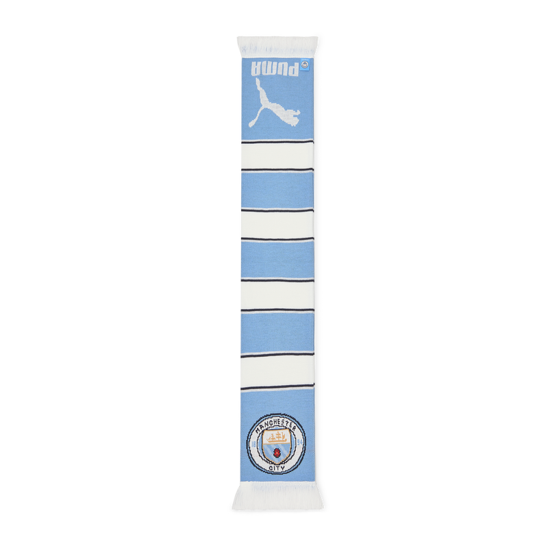 MCFC FW KIDS 9 BAR SCARF - blue