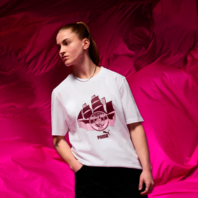 MCFC LW KIDS FTBLCULTURE TEE - white