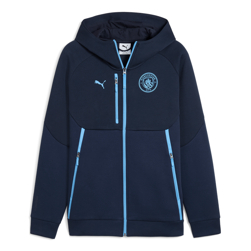 MCFC MENS PUMATECH HOODIE - navy