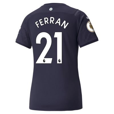 Womens Manchester City 3rd Shirt 21/22 with Ferran Torres printing