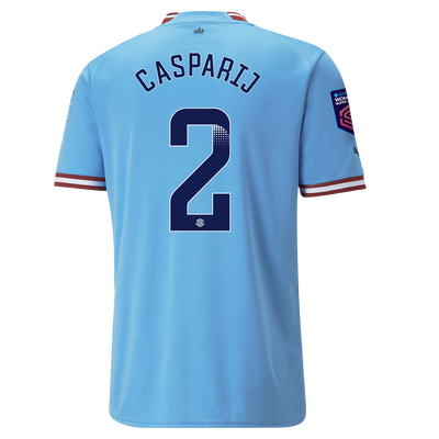 Camiseta 1ª Equipación Manchester City 2022/23 con estampado de CASPARIJ 2