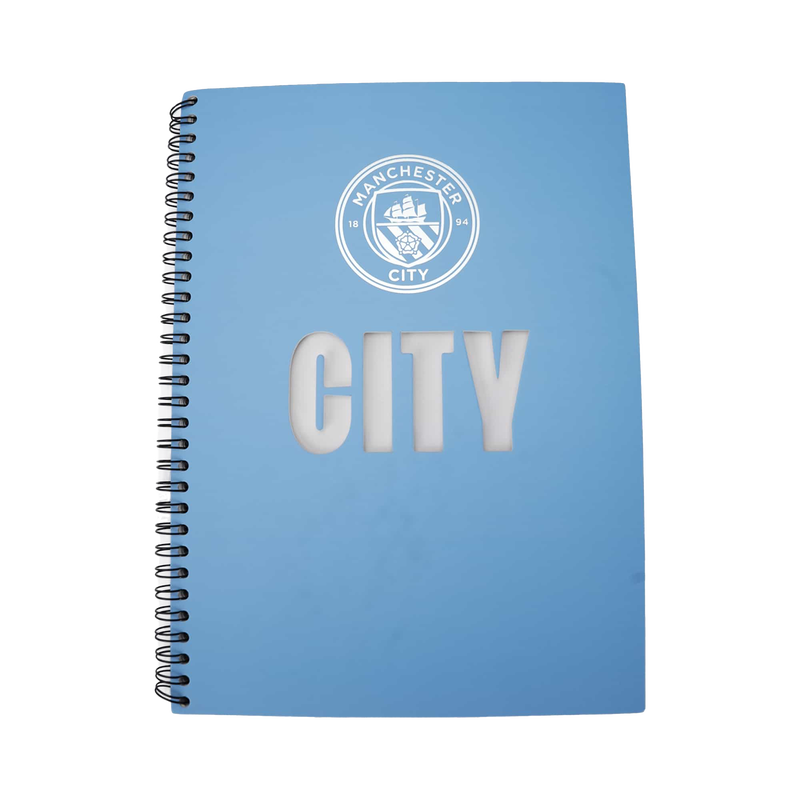 MCFC FW A4 CUT OUT NOTEPAD - black