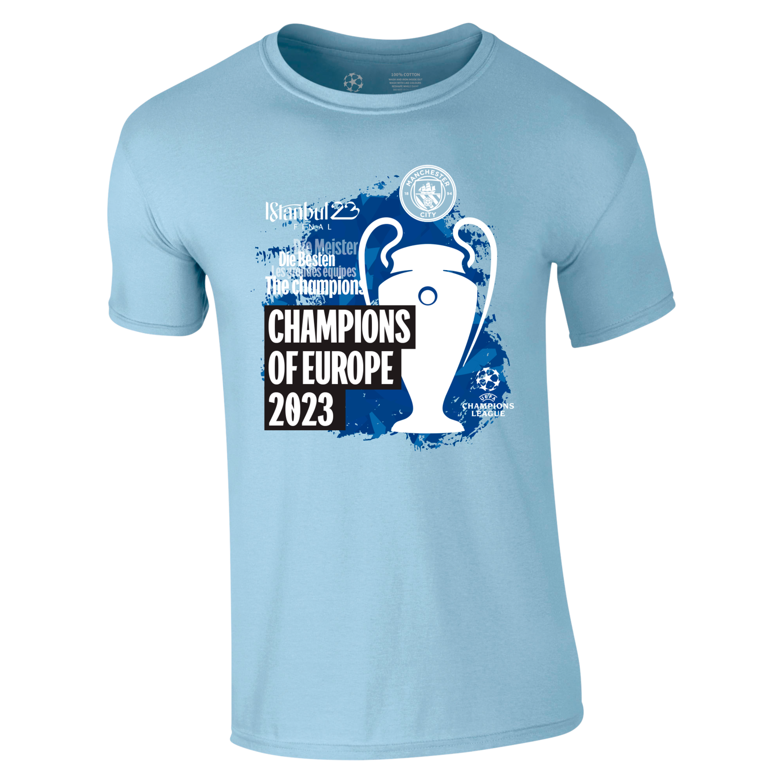 Manchester City UCL Champions Trophy Tee