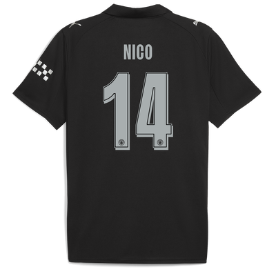 Manchester City Auswärtstrikot 2025/26 Mit NICO 14 Druck