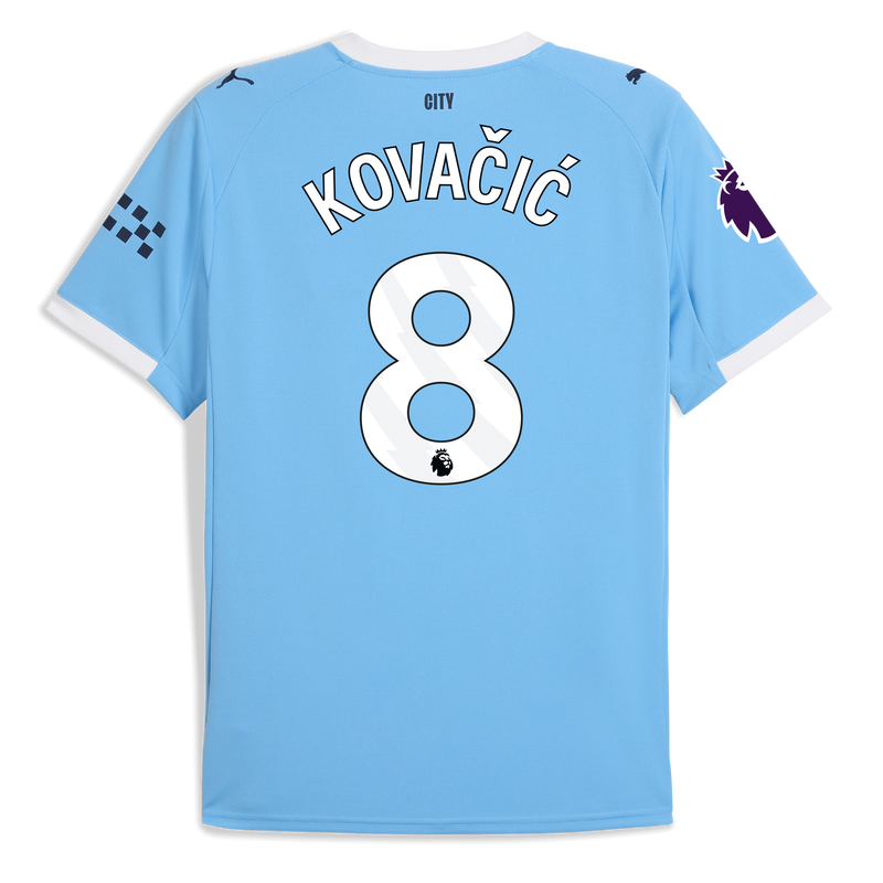 Man City Home Jersey 2025/26 With KOVAČIĆ 8 Printing  blue - Size XXL from polyester for males  - Official Manchester City FC store