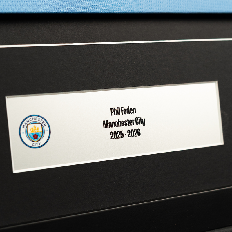 MCFC 25/26 FRAMED FODEN HOME - Blue