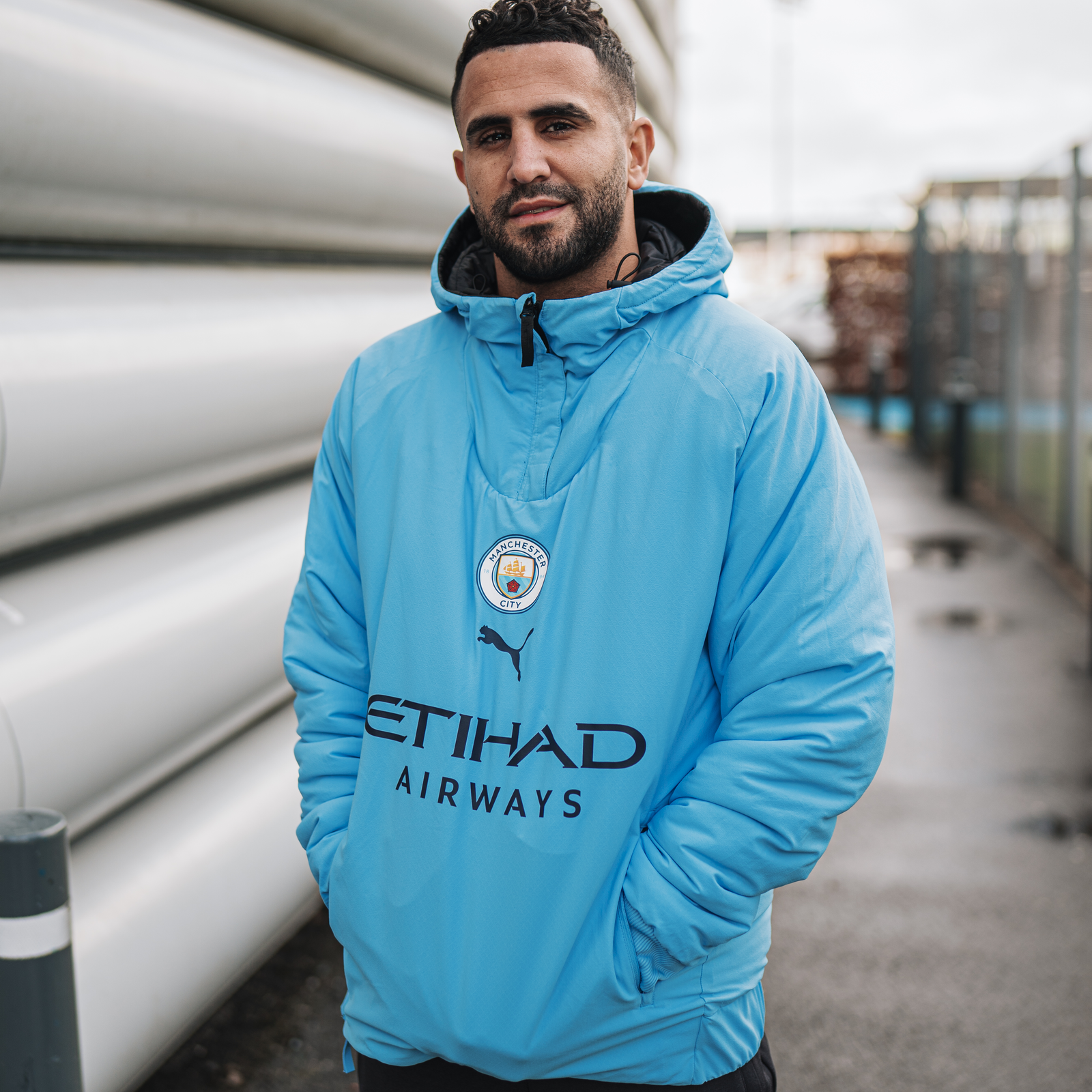 Manchester City 1/2 Zip Reversible Jacket | Official Man City