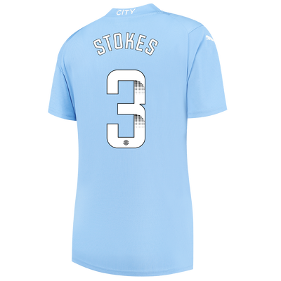 Women's Manchester City Home Jersey 2023/24 with STOKES 3 printing