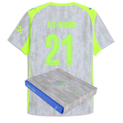 Manchester City Third Authentic Jersey 2025/26 With AÏT-NOURI 21 Printing in Gift Box