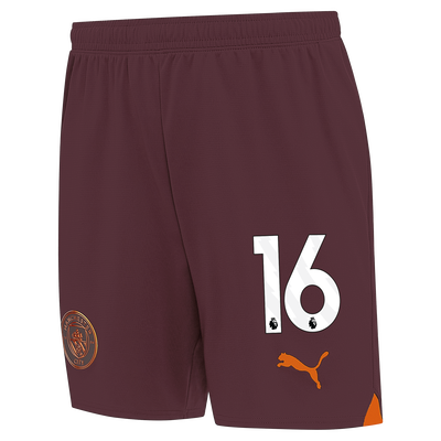 Kids' Manchester City Football Shorts 2023/24with #16