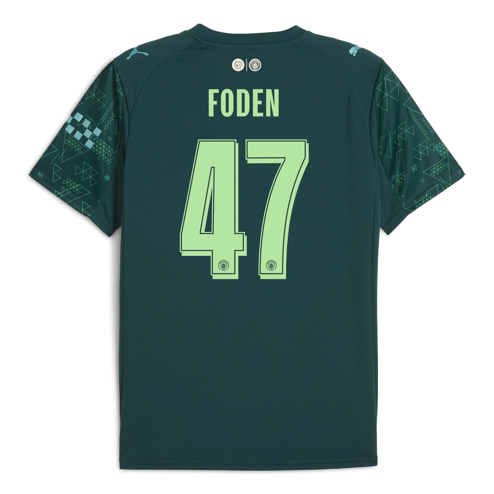 マンチェスターシティ24/25ホームシャツ半袖 レプリカ #47フォーデン PUMA マンチェスターシティ 24/25 ユニフォーム ホーム 半袖 ジュニア