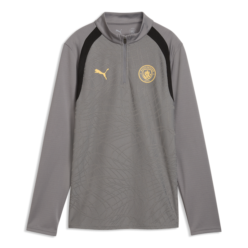 MCFC TR WMNS TRAINING 1/4 ZIP TOP - Cast Iron-Flaxen