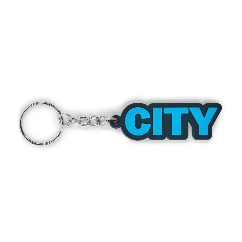 MCFC FW SILICON CITY KEYRING - blue