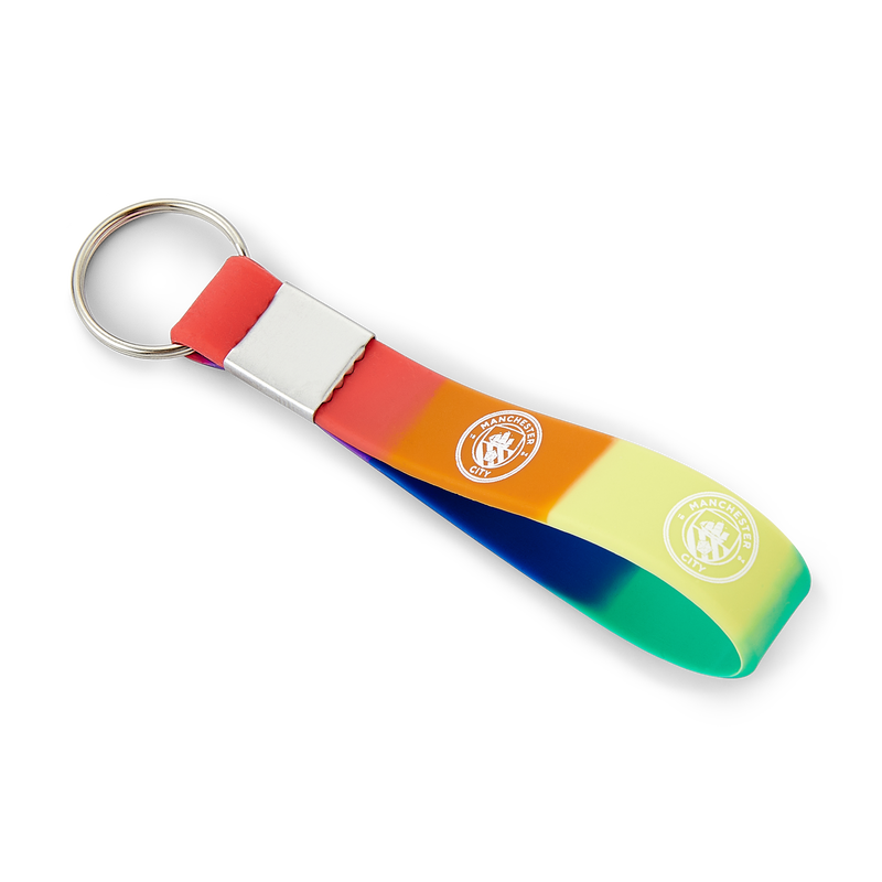 MCFC FW PRIDE SILICONE KEYRING - multicolor