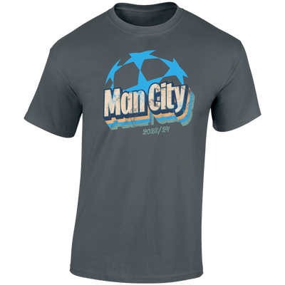 Manchester City UCL Vintage Starball Tee