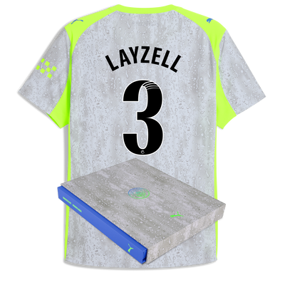 Manchester City Third Authentic Jersey 2025/26 With LAYZELL 3 Printing in Gift Box
