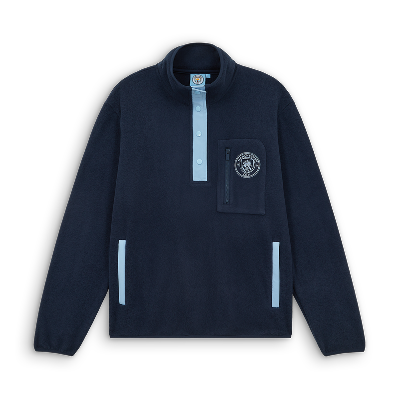 MCFC MENS 1/4 ZIP FLEECE - navy