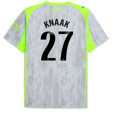 Manchester City Third Jersey 2025/26 With KNAAK 27 Printing