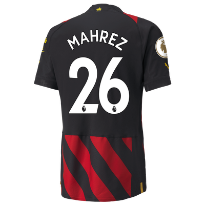 Manchester City Authentic Away Jersey 2022/23 with MAHREZ 26 printing in Gift Box